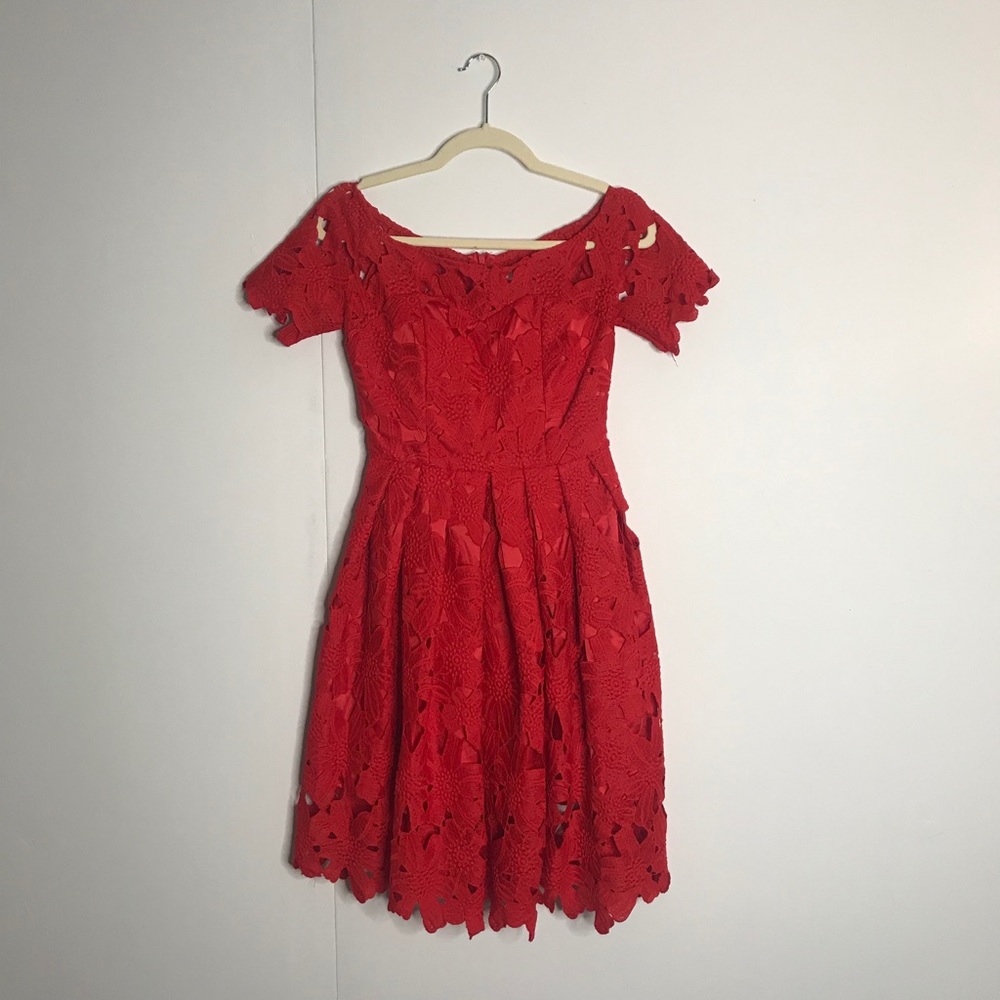Red Lace Dress